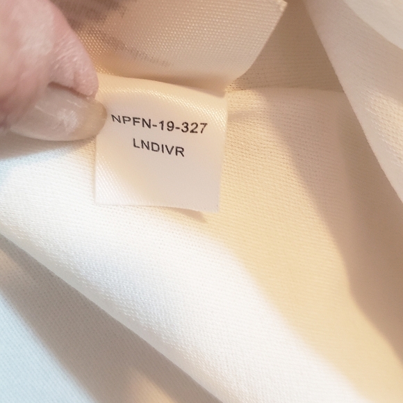 MM.LAFLEUR Lindy Top Womens Ivory L Scoopneck Layered Lined Classic Pullover - Picture 9 of 9